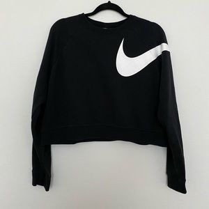 Black cropped Nike Sweater